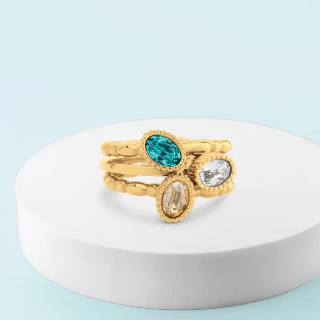 Twisted Ocean Bliss Ringen Set