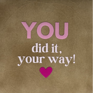 Yett Agenturen Tegeltje - You did it your way