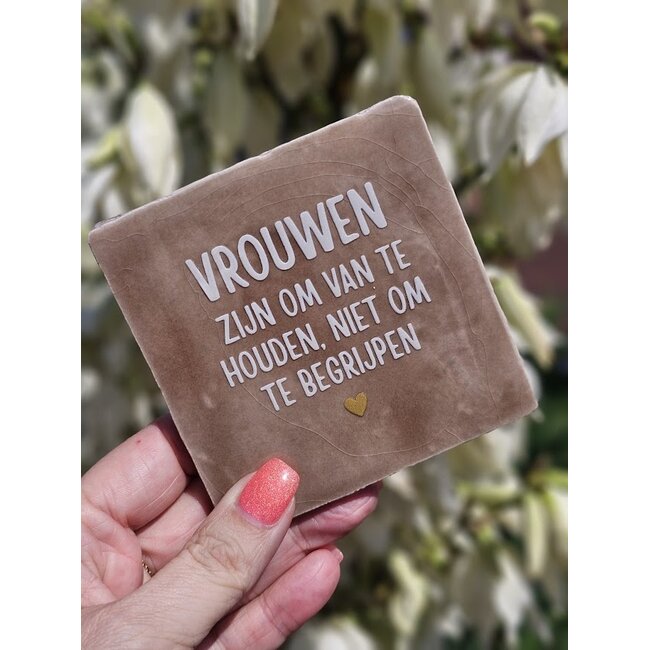 Tegeltje - Vrouwen zijn om van te houden…