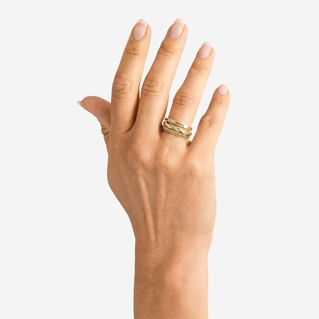 Stacking Ring Katja Twist Verguld