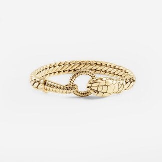 Buddha to Buddha Armband Ben XS Snake Verguld