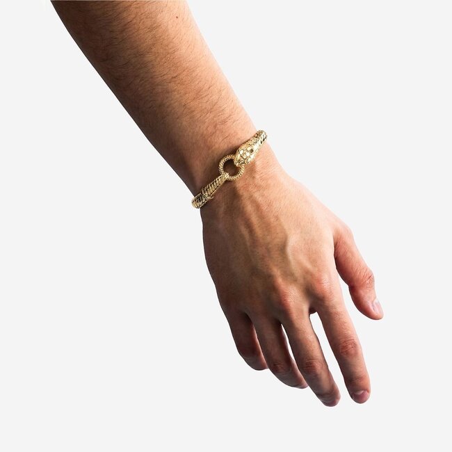 Armband Ben XS Snake Verguld