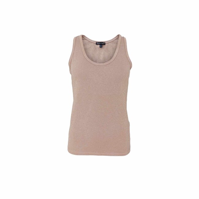 FAYE Lurex Top - Golden taupe