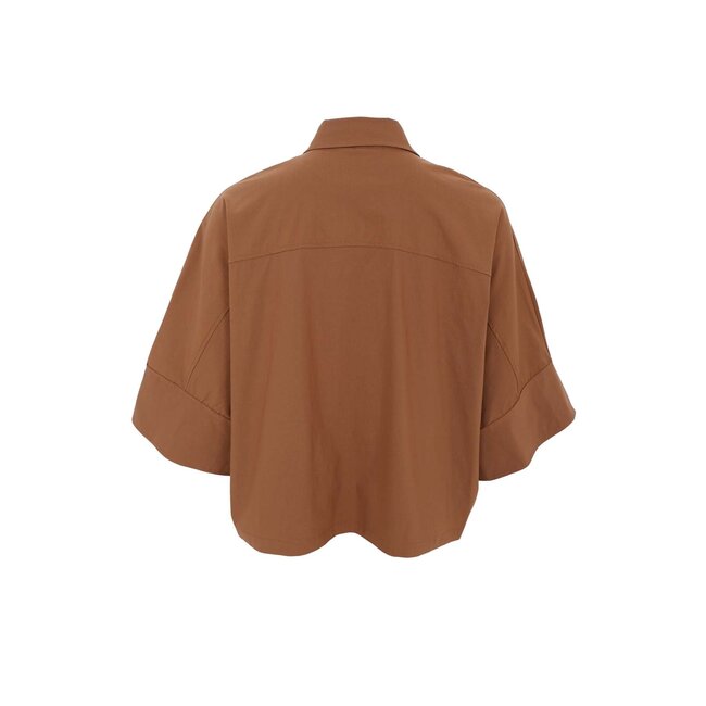 DAVINA loose shirt - Hazelnut brown