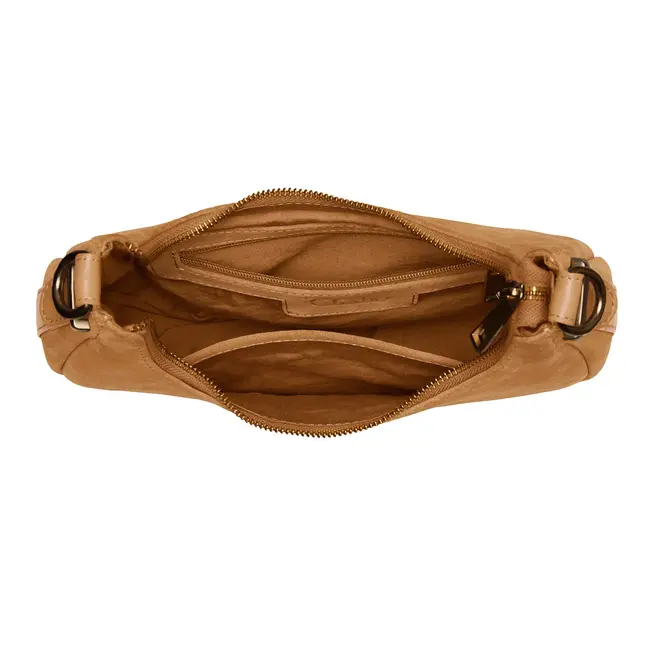 Sydney Shoulderbag Suede - Camel
