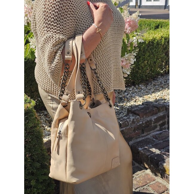 Chain Fashion Bag - Sand