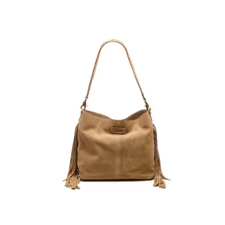Chabo Bags Suede Stormy Fringes Big - Sand