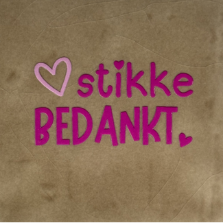 Yett Agenturen Tegeltje - Hartstikke bedankt