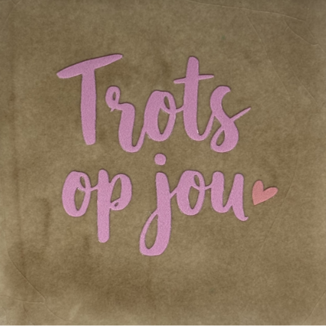 Tegeltje - Trots op jou
