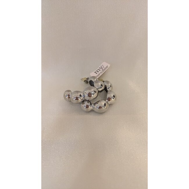 Bubbly oorbellen - Zilverkleurig