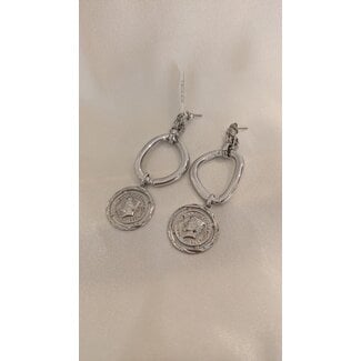 My Jewellery Ovale oorbel met munt