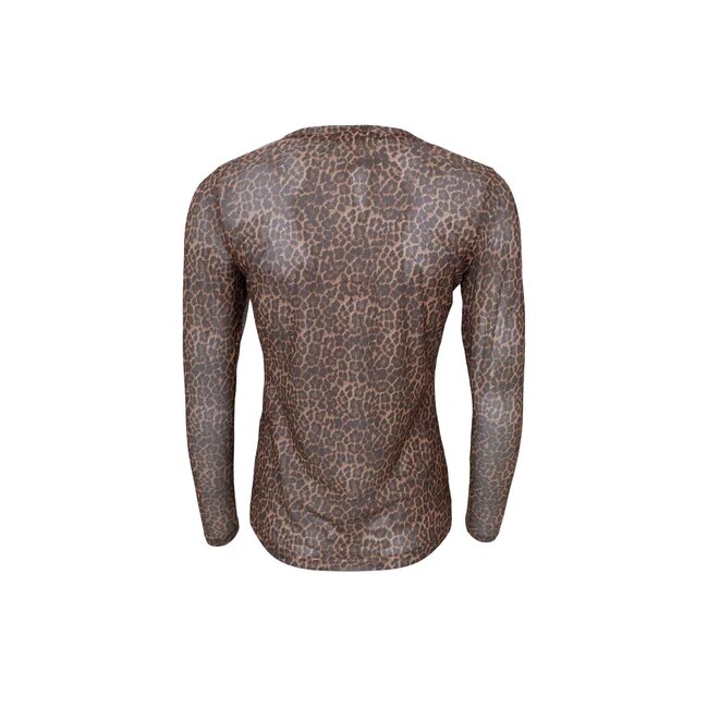 AMMA mesh blouse - Mini Leopard