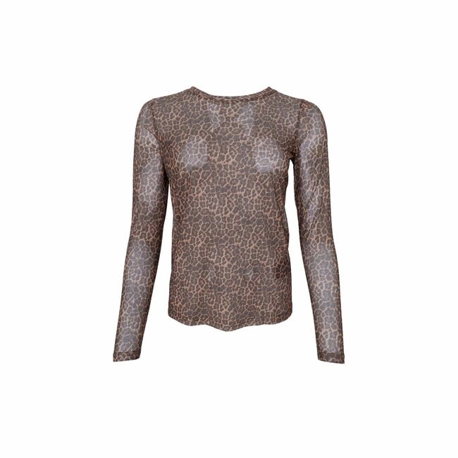 AMMA mesh blouse - Mini Leopard