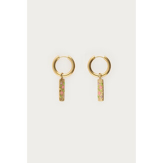 My Jewellery Botanical oorringen met bloemen bedel