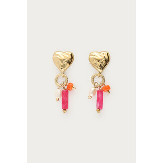 My Jewellery Ciao oorhangers met kralen en hartje