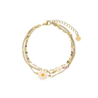 My Jewellery Triple Chain Daisy armband