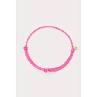 My Jewellery Roze touw armband in satijn look