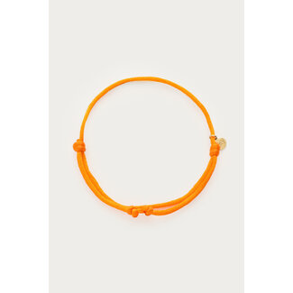 My Jewellery Oranje touw armband in satijn look