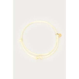 My Jewellery Beige touw armband in satijn look