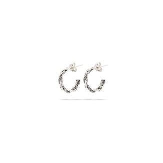 Buddha to Buddha Oorbellen Katja Twist Zilver Set