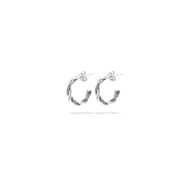 Oorbellen Katja Twist Zilver Set