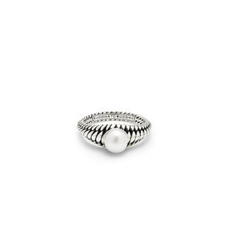 Buddha to Buddha Ring Ben Pearl Zilver