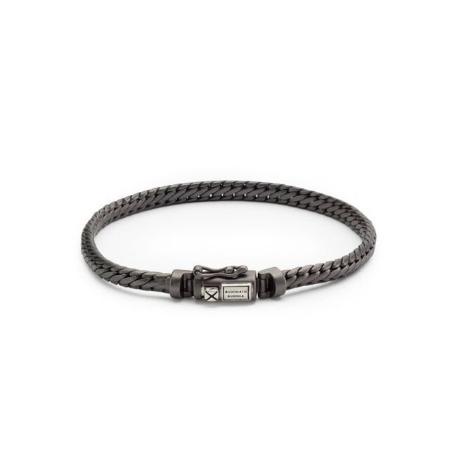 Armband Ben Mini Black Rhodium Zilver