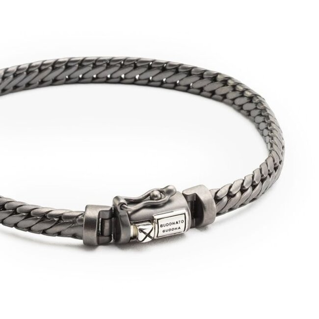 Armband Ben Mini Black Rhodium Zilver