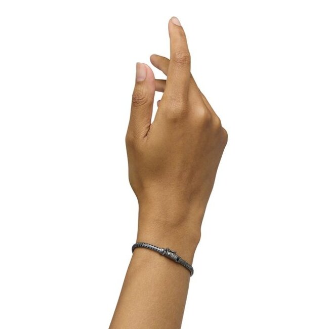 Armband Ben Mini Black Rhodium Zilver