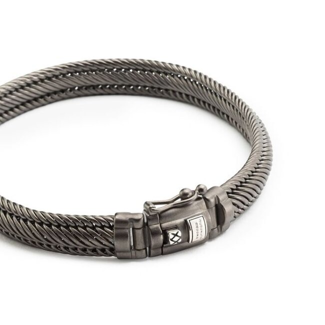 Armband Edwin Mini Ruthenium Zilver