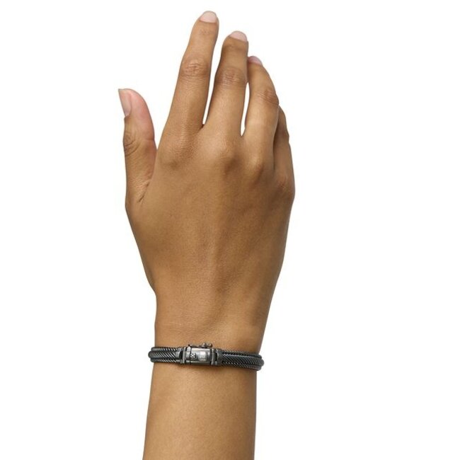 Armband Edwin Mini Ruthenium Zilver