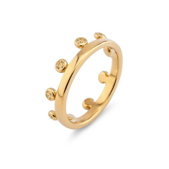 Friends Ring Zita Light Colorado Topaz - Goudkleurig