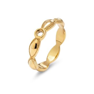 Melano Jewelry Twisted Talina ring - Goudkleurig