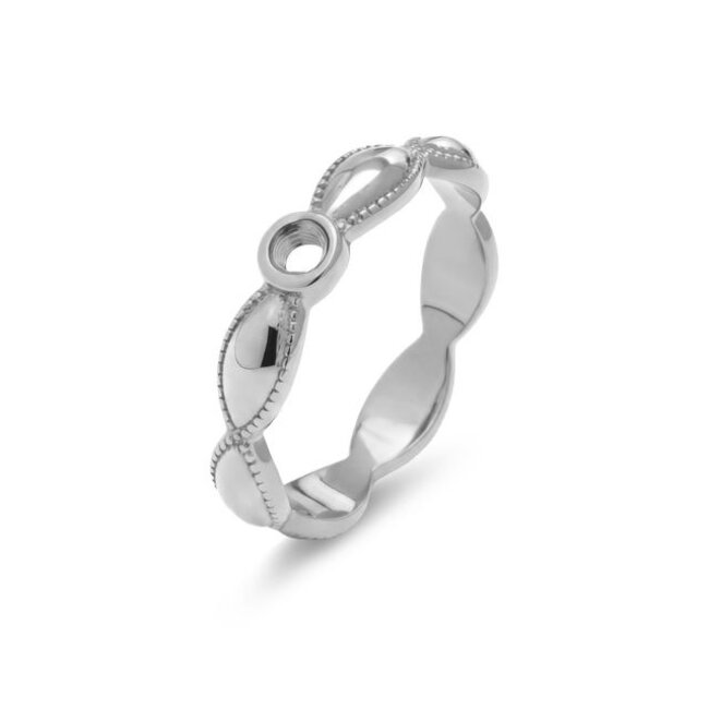 Twisted Talina ring - Zilverkleurig