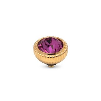 Melano Jewelry Twisted Setting Brilliant Halo - Dark Rose