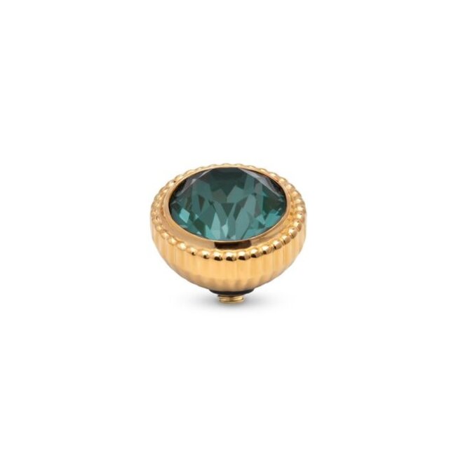Twisted Setting Brilliant Halo - Crystal Pine Green