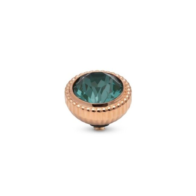 Twisted Setting Brilliant Halo - Crystal Pine Green