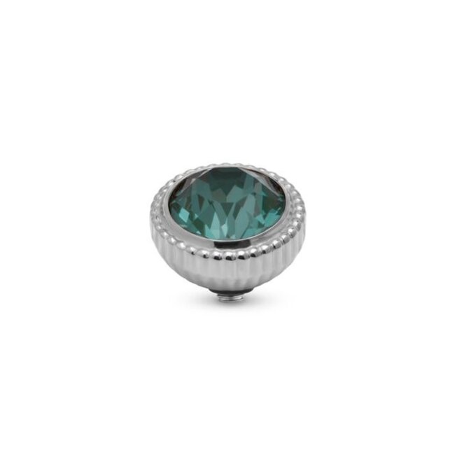 Twisted Setting Brilliant Halo - Crystal Pine Green