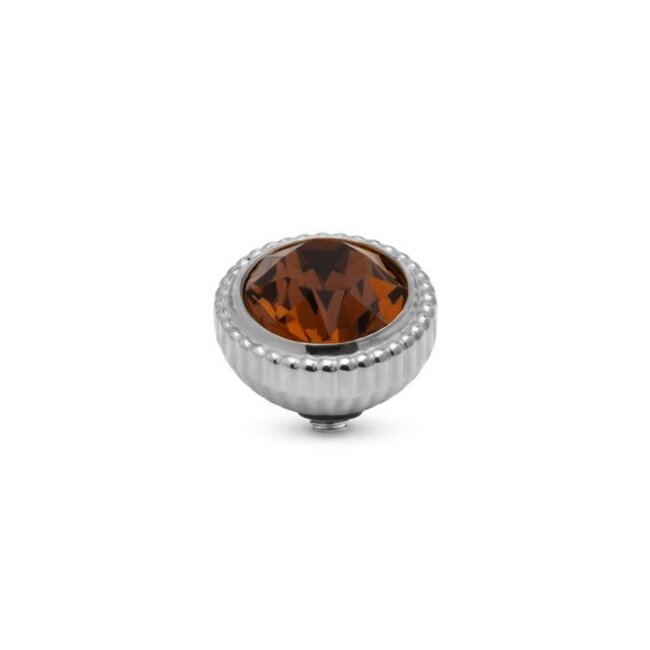 Twisted Setting Brilliant Halo - Rec. Smoked Topaz
