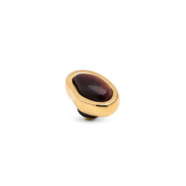 Twisted Setting Gem Pebble - Red Tigereye