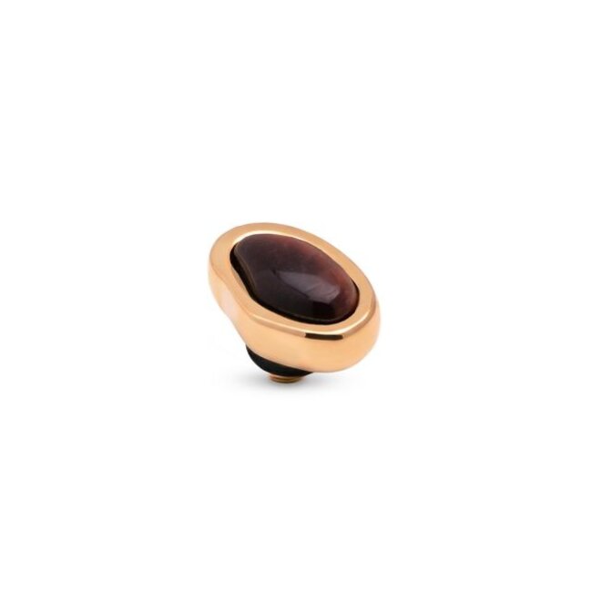 Twisted Setting Gem Pebble - Red Tigereye