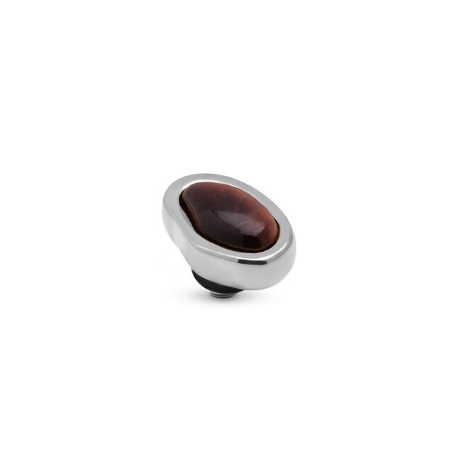 Twisted Setting Gem Pebble - Red Tigereye