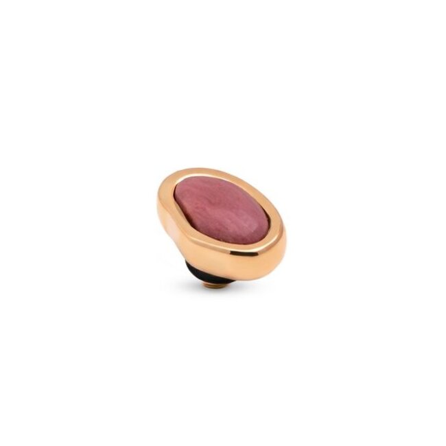 Twisted Setting Gem Pebble - Rhodonite