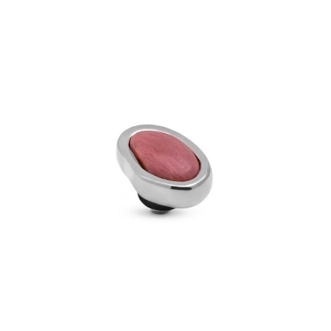 Twisted Setting Gem Pebble - Rhodonite