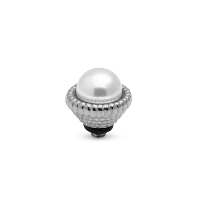 Twisted Bali Pearl - Crystal White Pearl