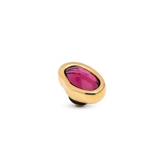 Melano Jewelry Twisted Setting Pebble - Magenta