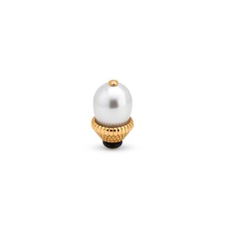 Melano Jewelry Twisted Pearl Crown - Crystal White Pearl