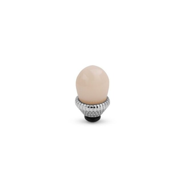 Twisted Glass Crown - Cream