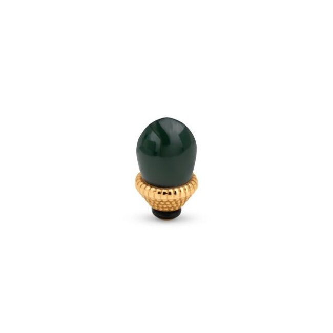 Twisted Glass Crown - Shadow Green