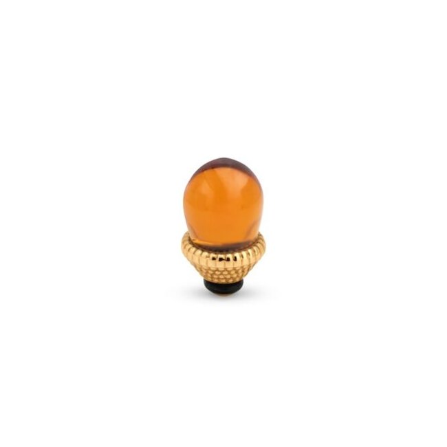 Twisted Glass Crown - Light Caramel